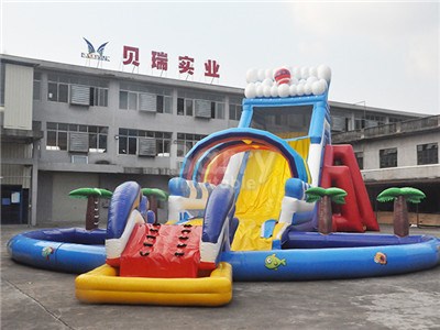 Giant Rainbow Water Slide Inflatables For Sale China Factory BY-GS-033